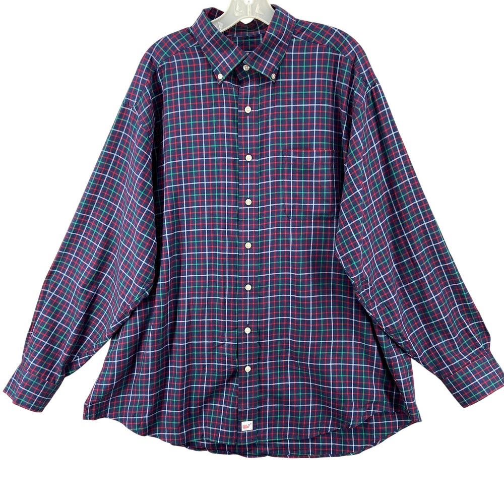 Vineyard Vines Murray Shirt Mens Sz XL Plaid Button Down Long Sleeve Cotton‎